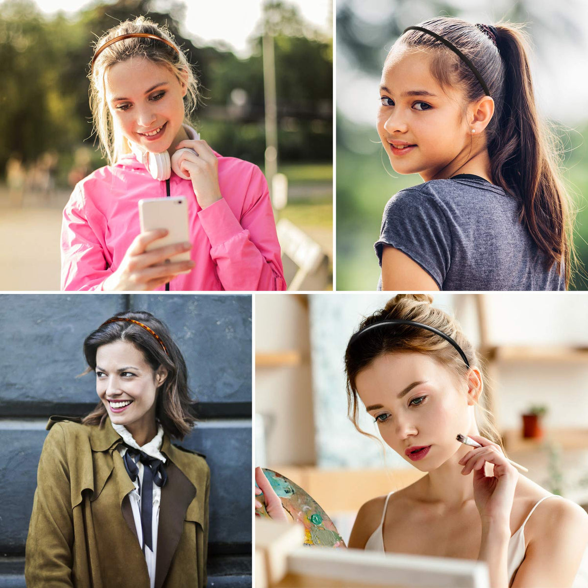 WILLBOND headband in use during skincare routine keeping hair away from face