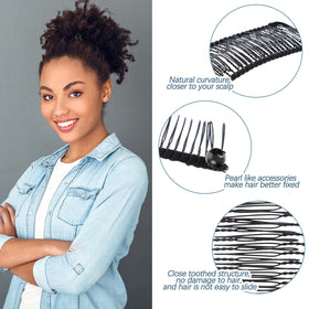 WILLBOND clip holding a ponytail demonstrating quick, crease-free styling