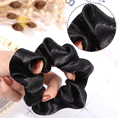 WILLBOND scrunchie holding a ponytail showing gentle hold and no creases