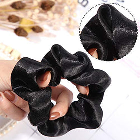 WILLBOND scrunchie holding a ponytail showing gentle hold and no creases