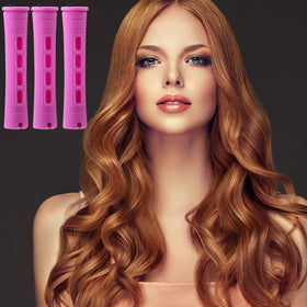 WILLBOND perm rods arranged in salon setting highlighting professional-use convenience