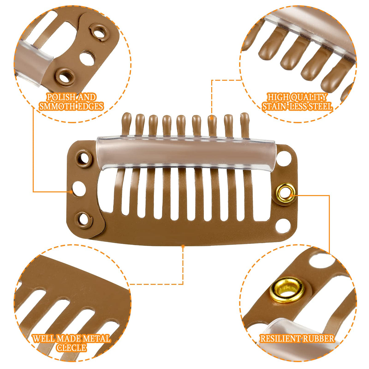 WILLBOND clips used during a wig installation showing quick DIY convenience