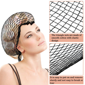 WILLBOND net worn over rollers demonstrating secure hold benefit