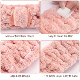 WILLBOND headband worn during skincare routine keeping hair away from face
