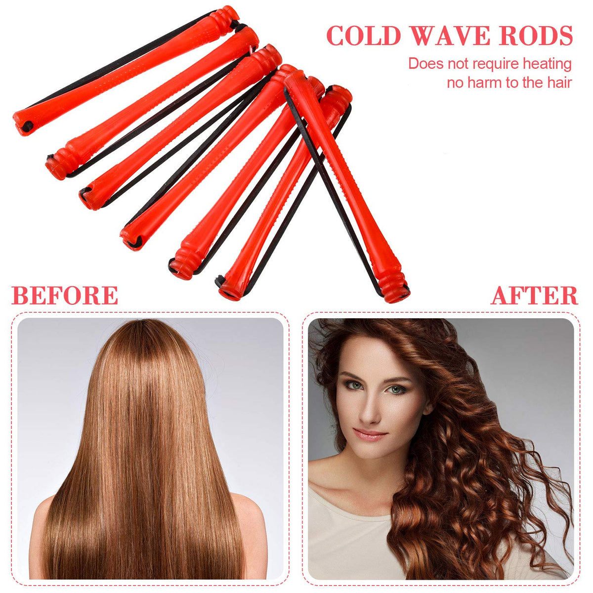 WILLBOND rods in hair demonstrating wrapped sections for consistent curls