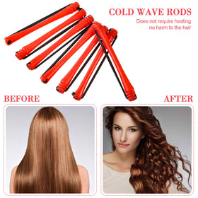 WILLBOND rods in hair demonstrating wrapped sections for consistent curls