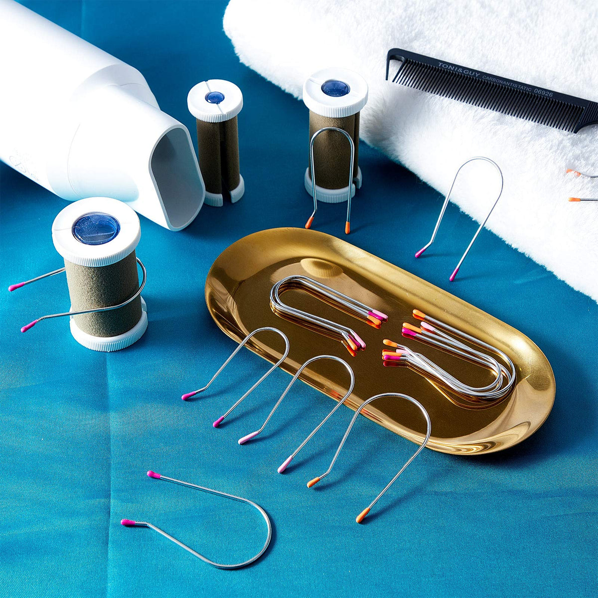 three WILLBOND clip sizes lined up for comparison showing which clip fits which roller