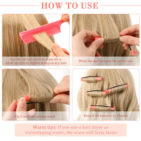 WILLBOND steel rat-tail comb detail for precise parting and quick sectioning benefits