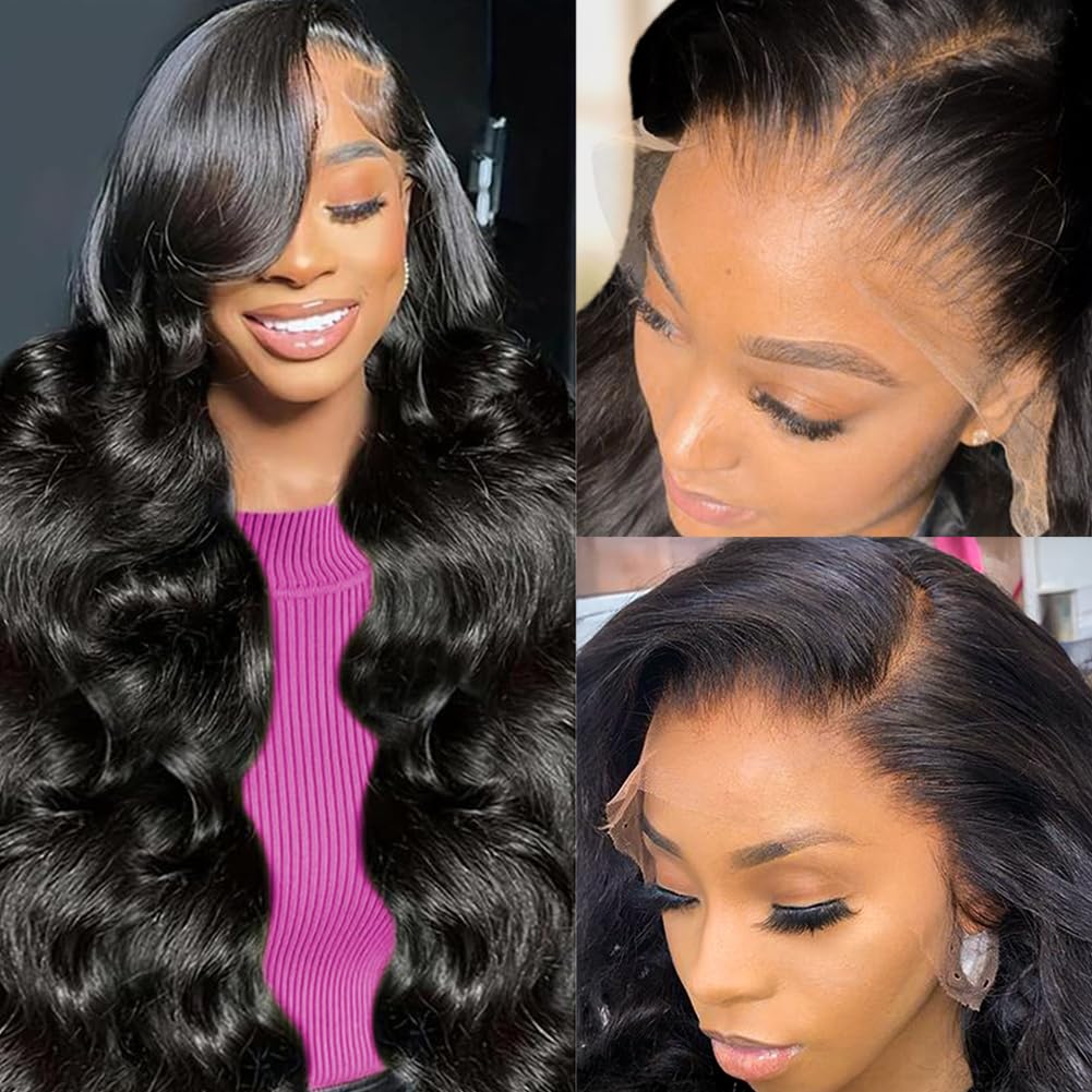 Wingirl front view showing natural hairline and full body wave benefit