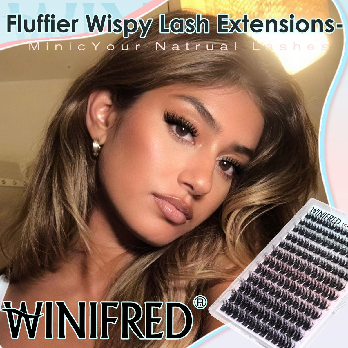 Winifred close-up of the ultra-thin band ensuring invisible blend and comfort