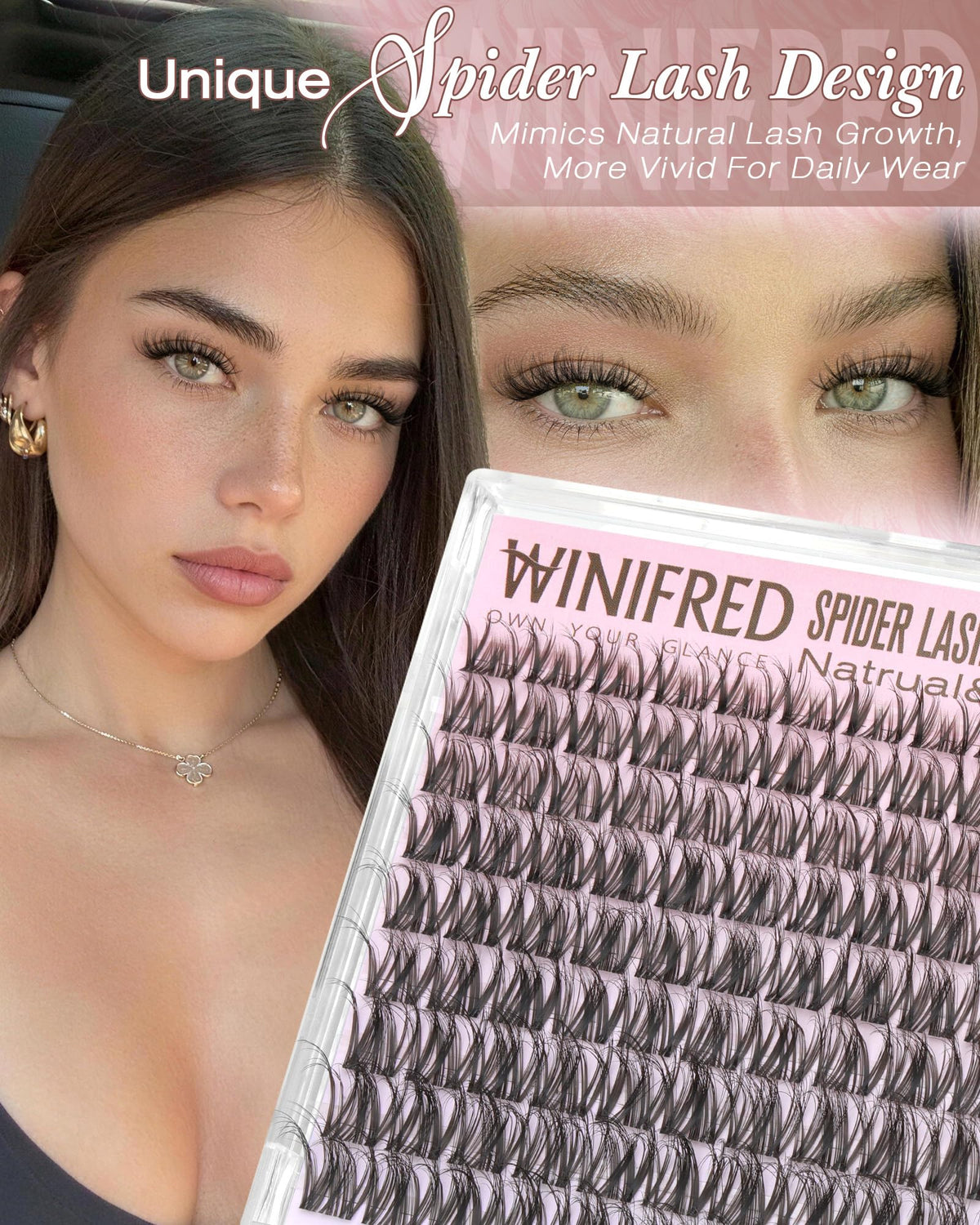 Winifred close-up of faux mink fibers highlighting soft texture