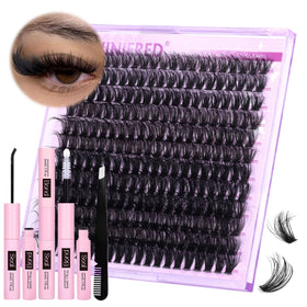 Winifred front kit layout showing clusters, bond, seal and tweezers for quick application