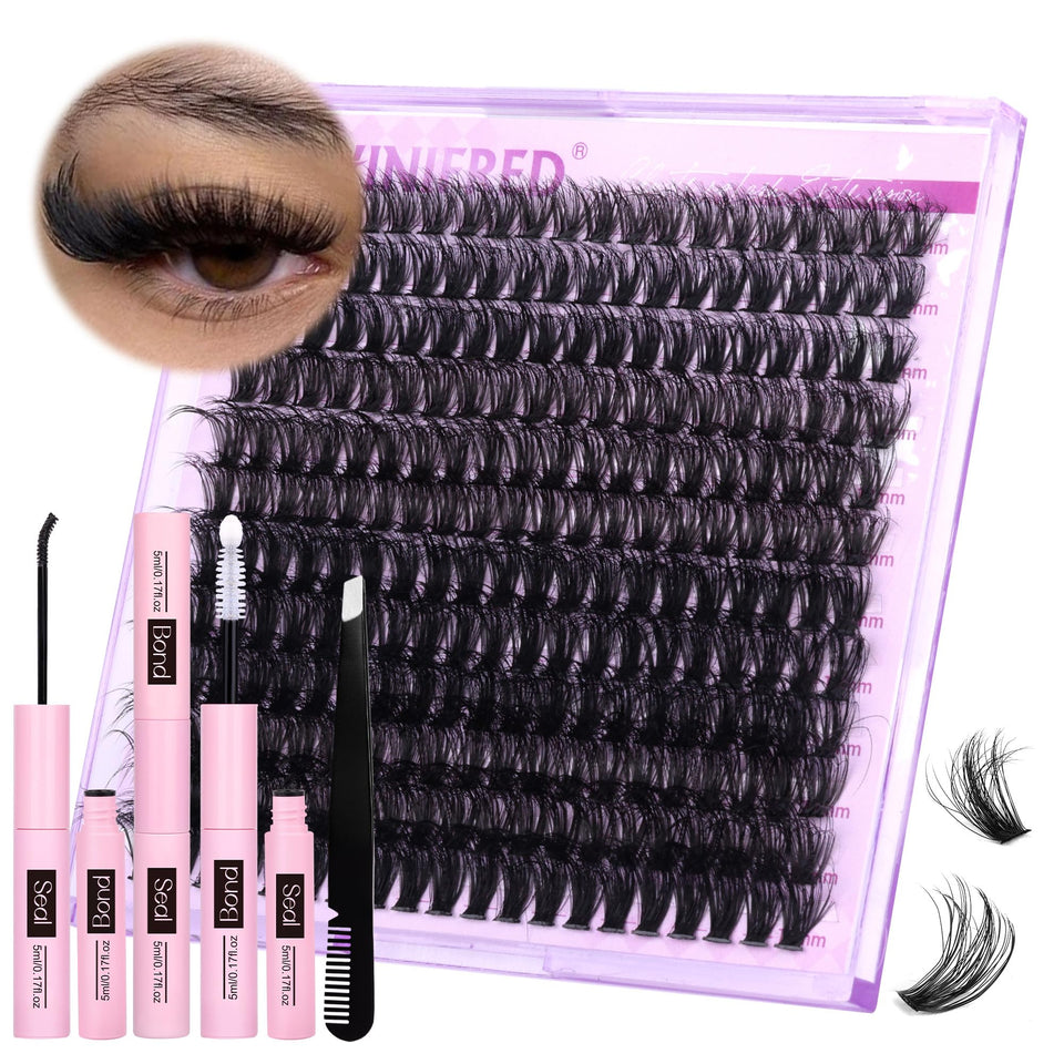Winifred front kit layout showing clusters, bond, seal and tweezers for quick application