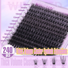 Winifred length comparison 10–16mm showing mixed sizes for customizable styling benefit