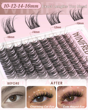 Winifred length comparison 10–16mm to choose precise styling