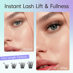 WINKGIGGLE close-up of lash fibers showing soft D-curl texture for natural blending