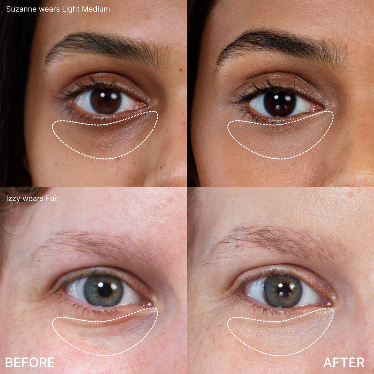 Winky Lux open concealer stick demonstrating creamy applicator and coverage