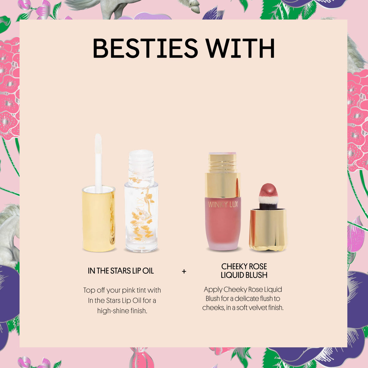 Winky Lux packaging label detail highlighting clean, cruelty-free promise