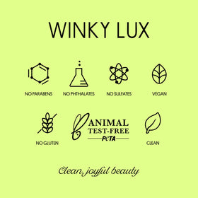 Winky Lux next to vitamin E capsule visualizing nourishing ingredient benefits