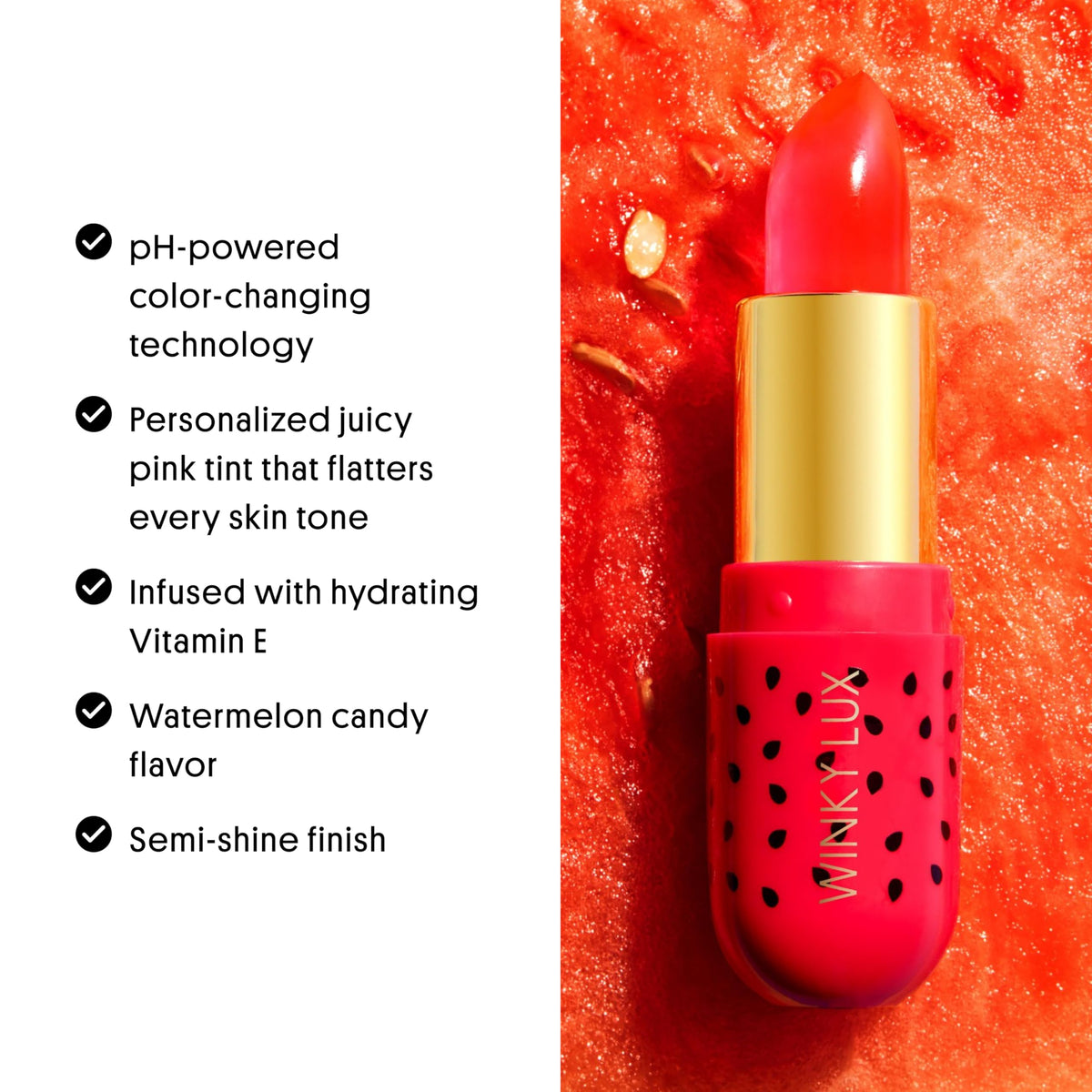 Winky Lux inside a purse with other essentials, ideal for everyday touch-ups
