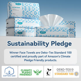 Winner towel used for baby care showing gentle material for delicate skin
