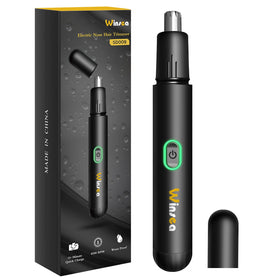 Winsea front view showing compact trimmer and power button for easy grooming