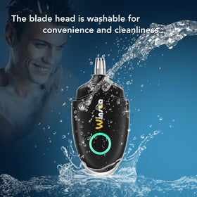 Winsea trimmer held in hand showing size and easy portability benefit