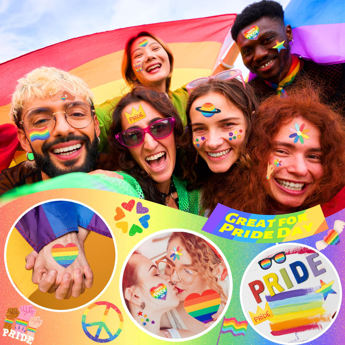 winthrop tattoo applied on forearm at pride event for visible celebration