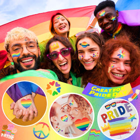 winthrop tattoo applied on forearm at pride event for visible celebration