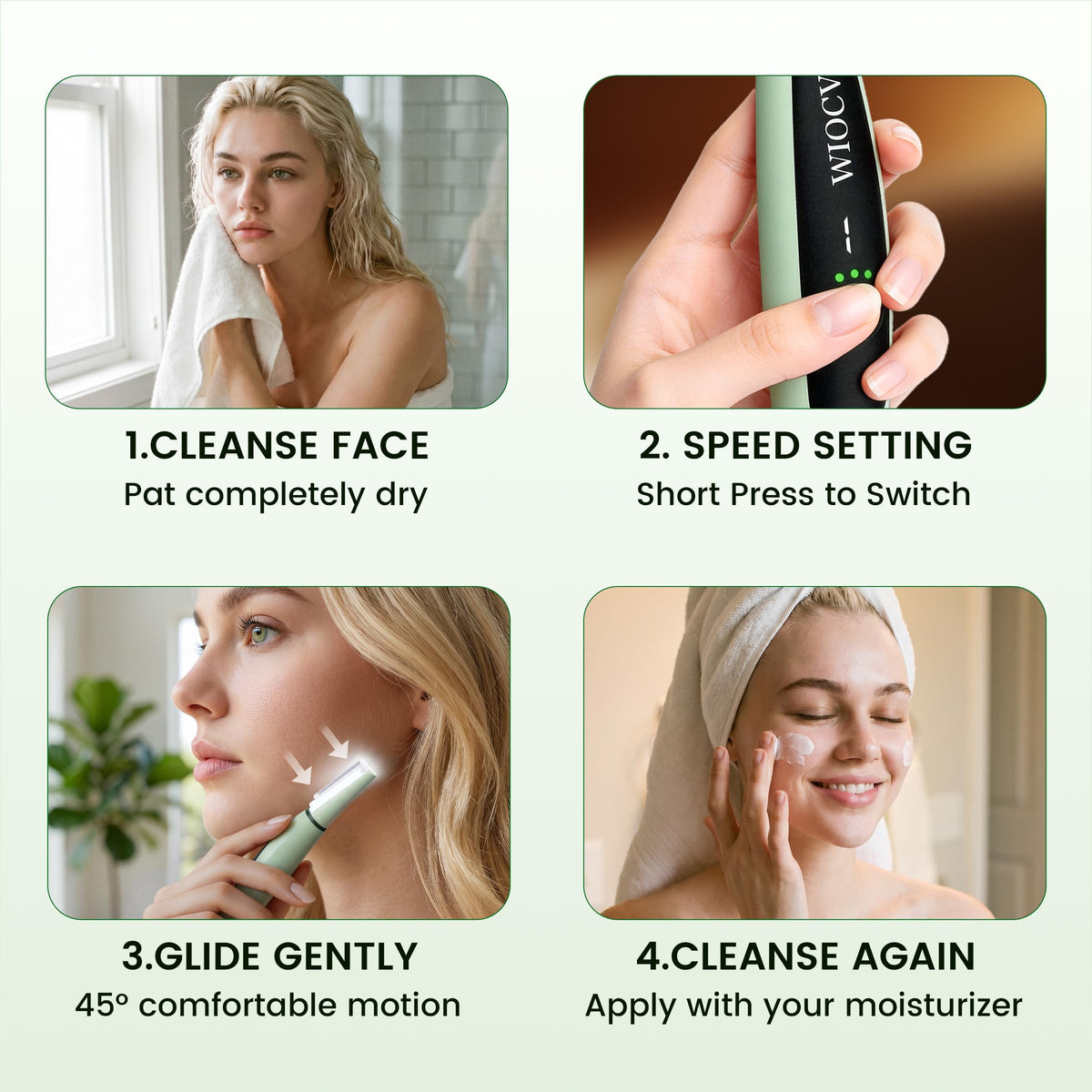 Wiocv precision eyebrow razor with LED delivering clean brow shaping benefit