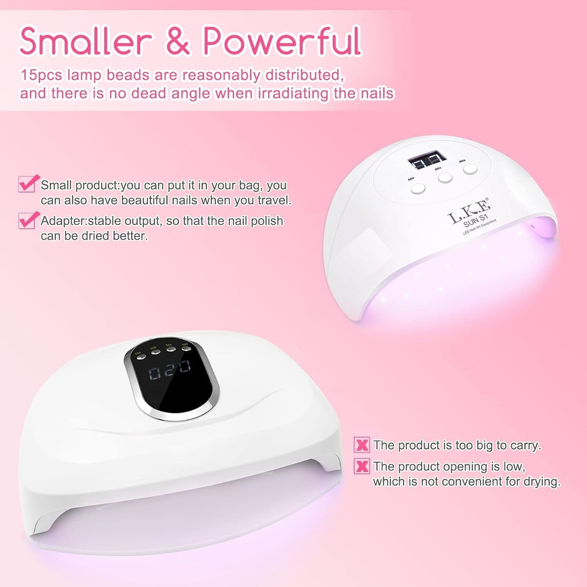 Wisdompark lamp beside common objects to show compact size for salon and home convenience