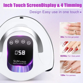 Wisdompark in use with hand under lamp demonstrating hands-free sensor convenience