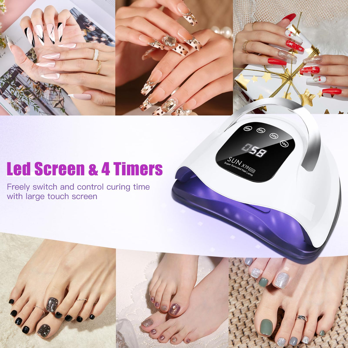 Wisdompark timer controls closeup highlighting four settings for precise curing