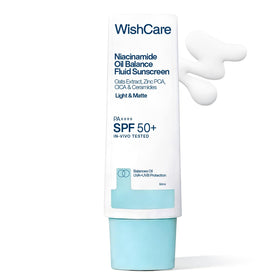WishCare front packaging showing SPF 50 protection and 50g size for easy recognition
