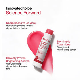 WishCare ingredient label highlighting niacinamide inclusion for skin support benefit