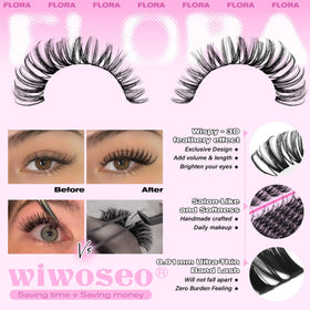 wiwoseo close-up of wispy cluster tips highlighting soft texture and easy blending