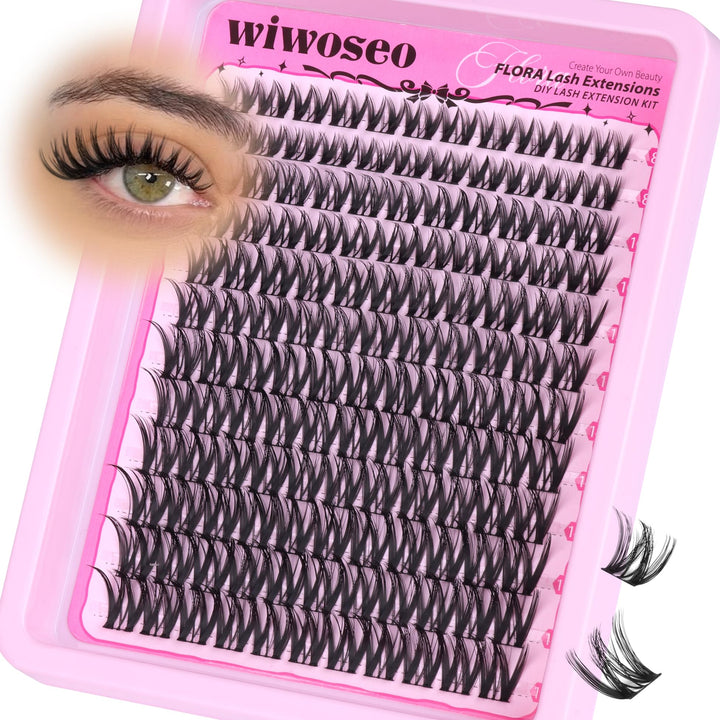 wiwoseo front packaging showing Flora clusters and product benefit natural-looking volume