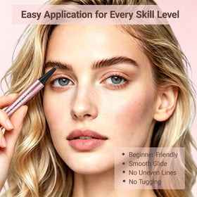 Wiyakwnry pen tucked inside a makeup bag highlighting convenience for touch-ups