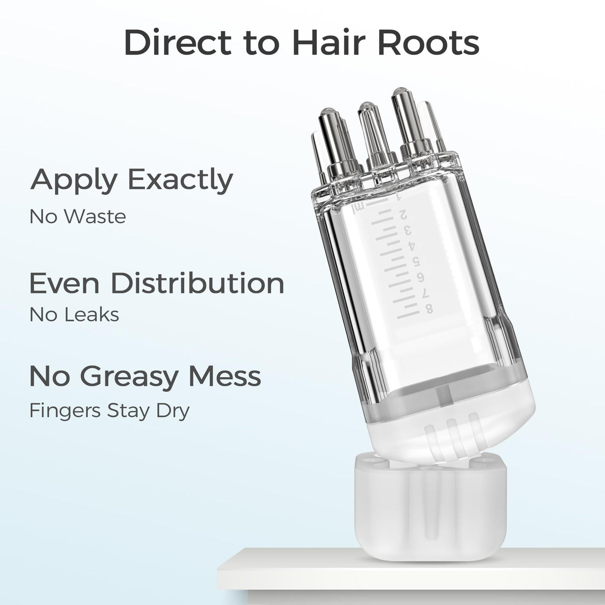 WL-YBOPRO comb teeth angle massaging scalp for improved serum spread benefit