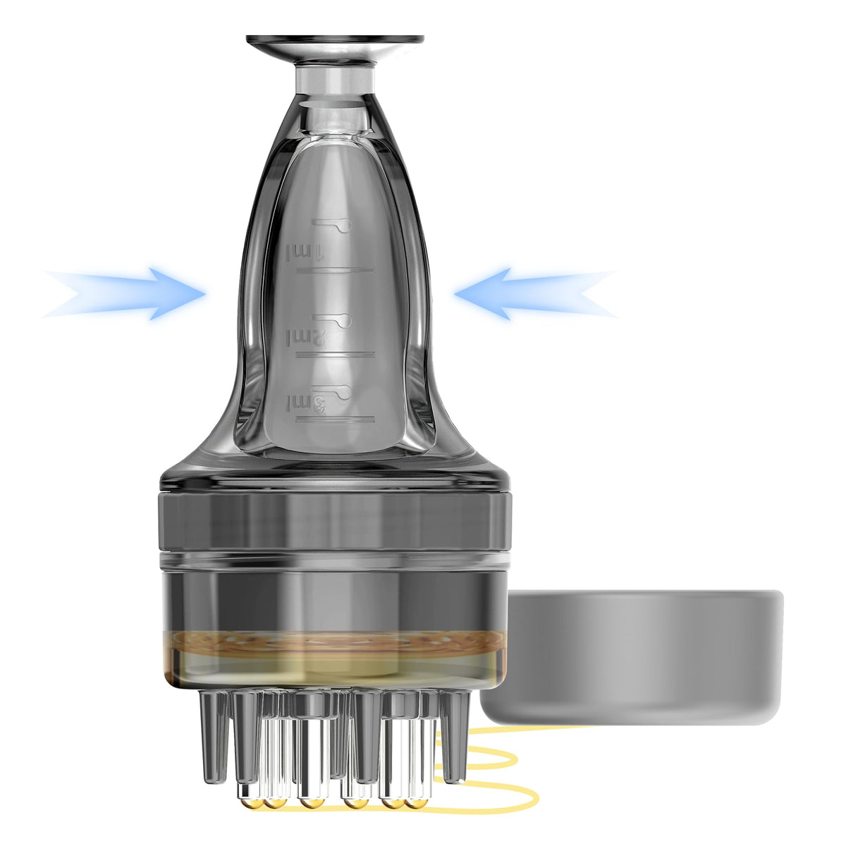 WL-YBOPRO front view of applicator showing compact design and nozzle benefit
