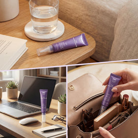 WM WONDER MOJO pen tucked in purse for on-the-go hydration and quick touch-ups