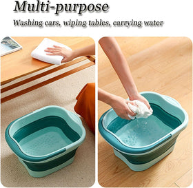 WMHYLYH foot spa in use with feet soaking showing comfort and relaxation benefit