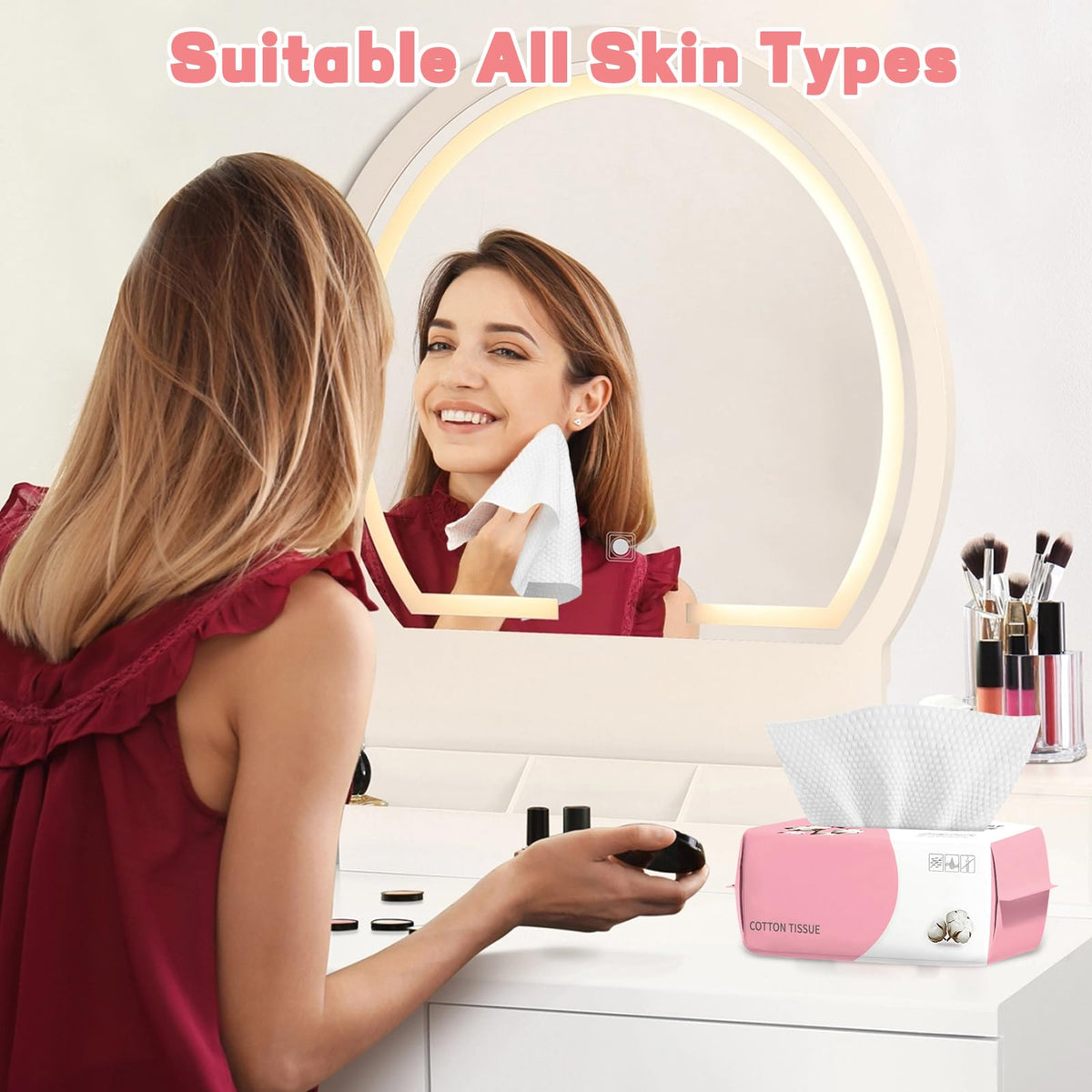 WMQL towels on bathroom vanity for travel and daily convenience