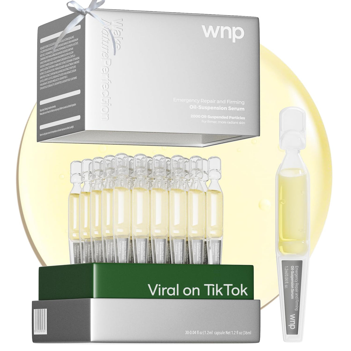 WNP front packaging showing 30 single-use vials and portability benefit