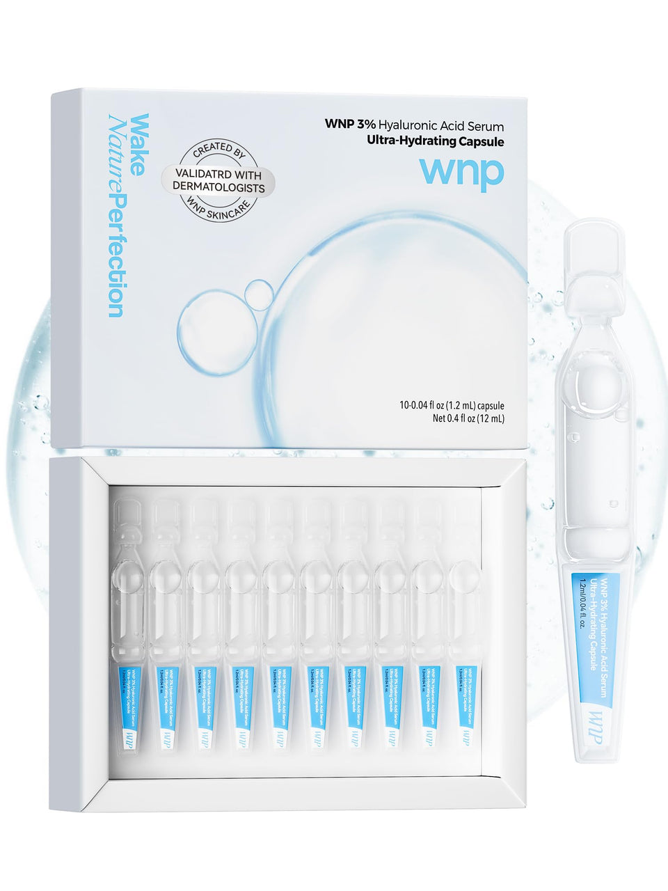 WNP front packaging showing vial box and convenience for travel
