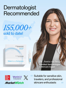 WNP ingredient label close-up showing 3% hyaluronic acid and gentle ingredient list