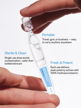 WNP serum droplet texture showing lightweight hydration and quick absorption