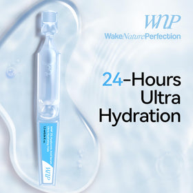 Droplet of WNP hyaluronic serum texture showing deep hydration benefit
