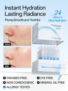WNP open vial releasing drops demonstrating easy single-use benefit