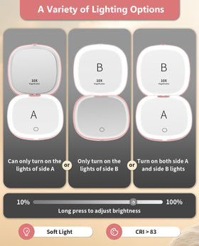 WOBSION 1x standard side lit with white LEDs for accurate full-face checks